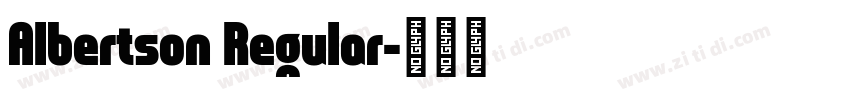 Albertson Regular字体转换